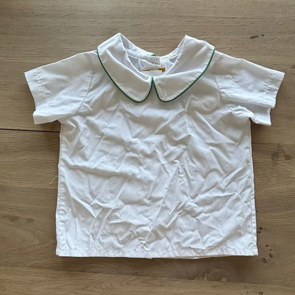 The Beaufort Bonnet Company Peter Pan Collar Shirt - Size 3T